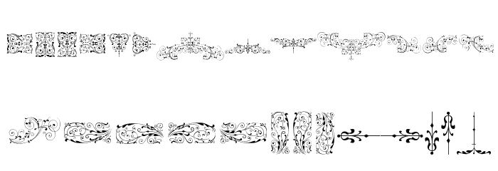 Soft Ornaments Seven Font LOWERCASE