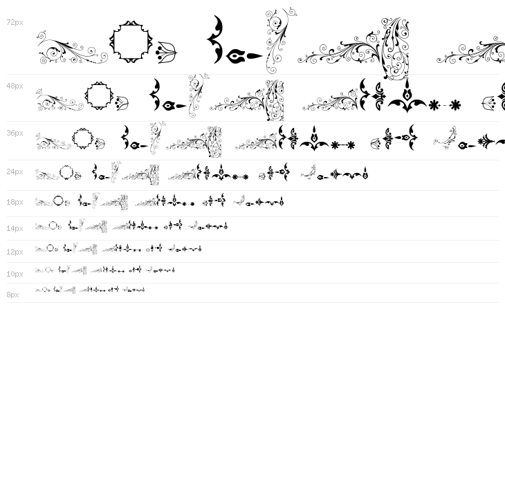 Soft Ornaments Six Waterfall