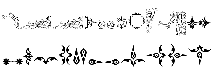 Soft Ornaments Six Font LOWERCASE