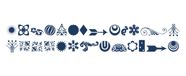 Soft Ornaments Sixteen Lowercase