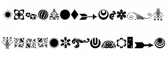 Soft Ornaments Sixteen Schriftart Kleinbuchstaben