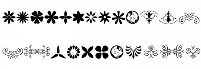 Soft Ornaments Thirteen خط أحرف كبيرة
