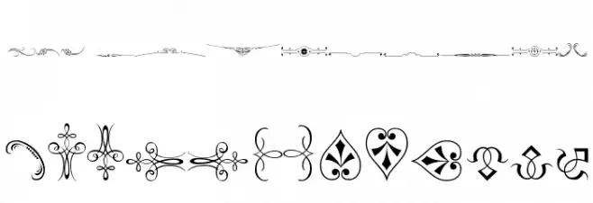Soft Ornaments Three Font LOWERCASE