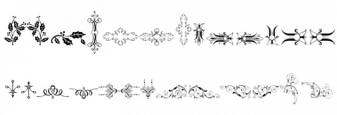 Soft Ornaments Two 字体 大写