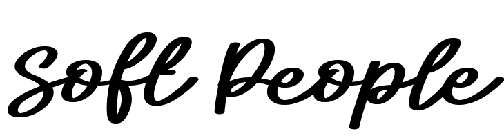 Soft People  Frei Schriftart Herunterladen