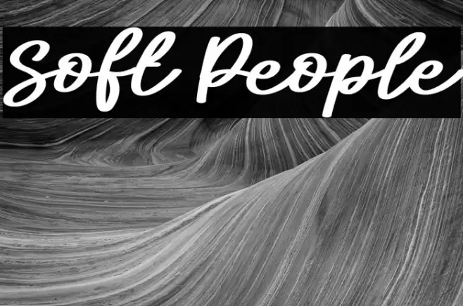 Soft People Font examples