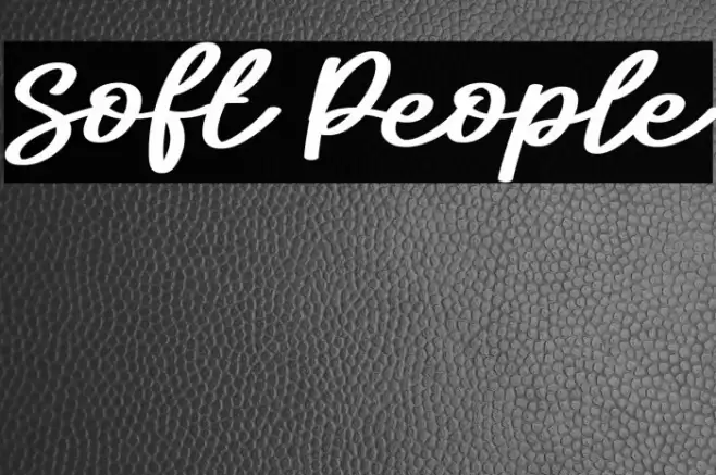 Soft People Font examples