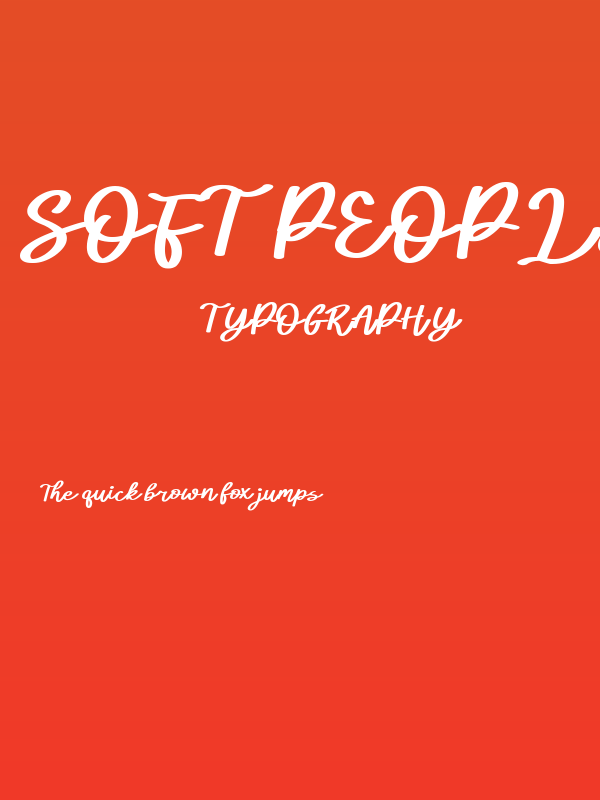Soft People Poster