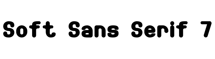Soft Sans Serif 7 Font