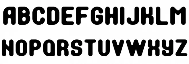 Soft Sans Serif 7 字体 大写