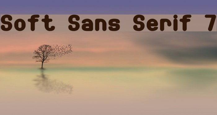 Soft Sans Serif 7 Font examples