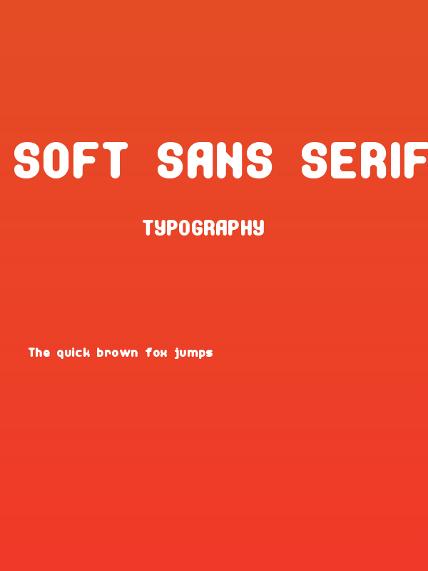 Soft Sans Serif 7 Poster