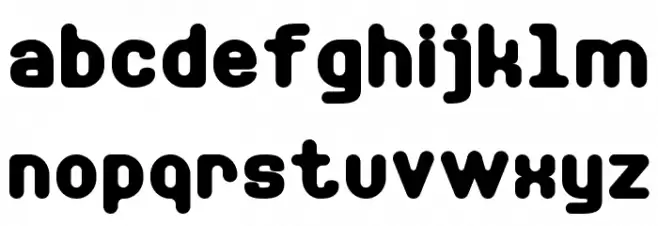 Soft Sans Serif 7 फ़ॉन्ट लोअरकेस