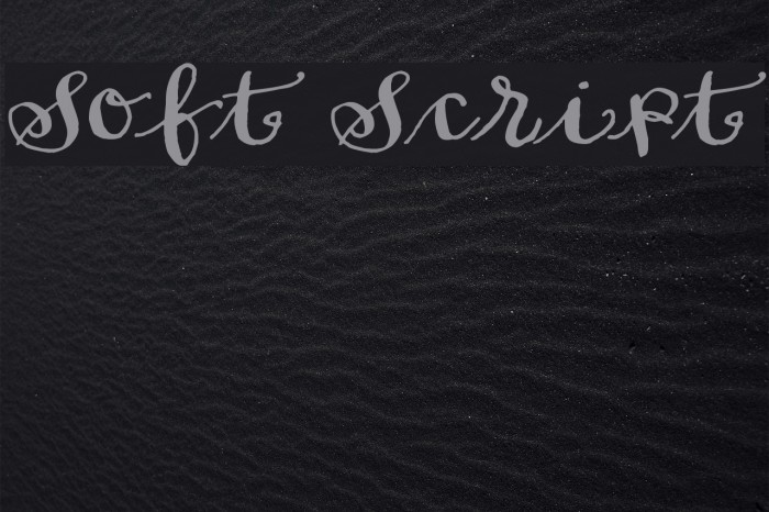 Soft Script Font examples