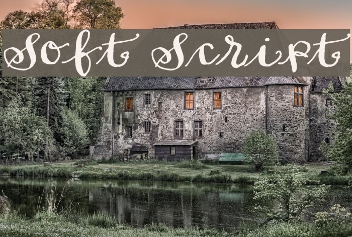Soft Script Font examples