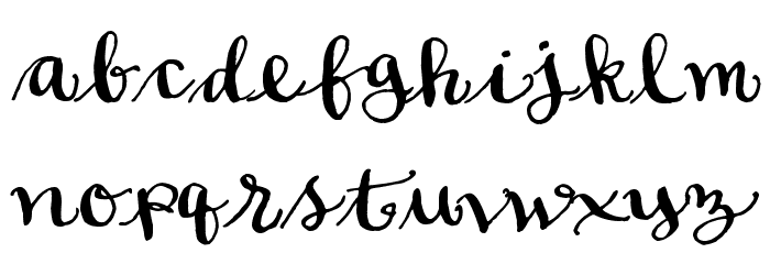 Soft Script Font LOWERCASE