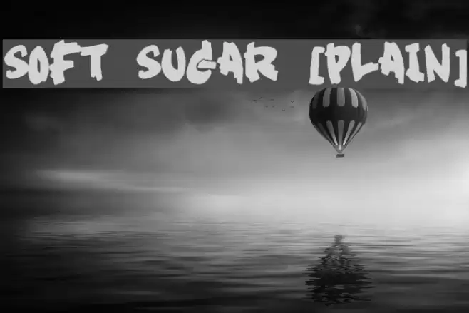 Soft Sugar [plain] Schriftart examples