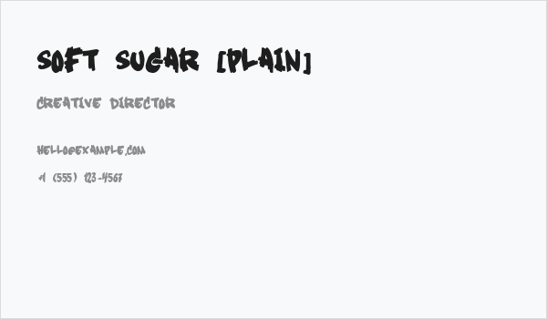 Soft Sugar [plain] Business Card