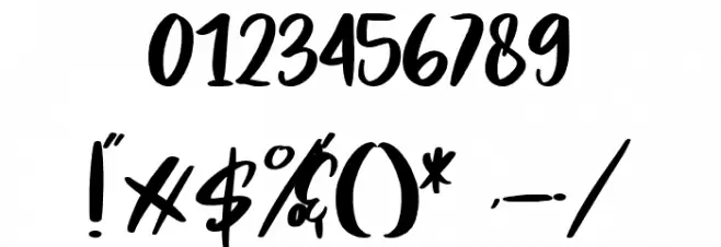 Soft Touch Font OTHER CHARS