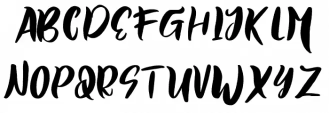 Soft Touch Schriftart Groß