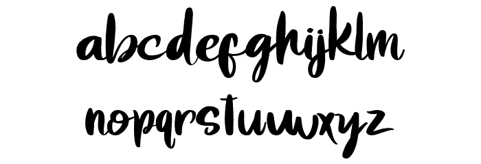 Soft Touch Font LOWERCASE