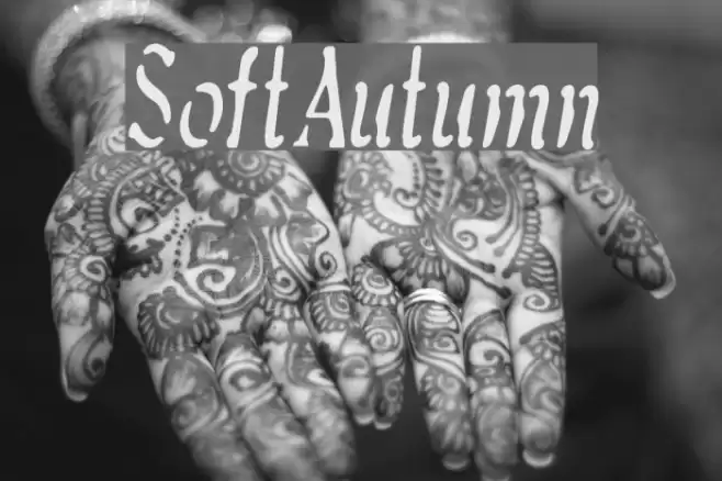 SoftAutumn Font examples