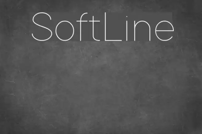 SoftLine Font examples
