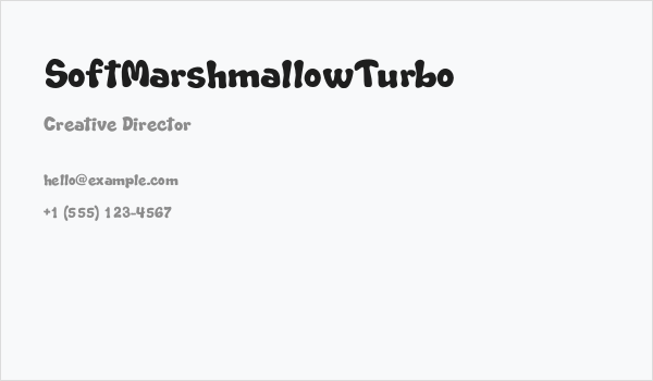 SoftMarshmallowTurbo Business Card