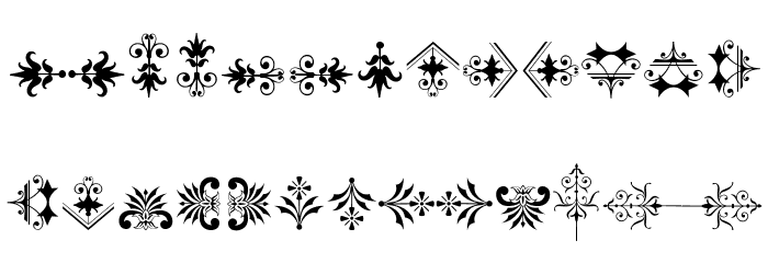 SoftOrnaments21 Font LOWERCASE