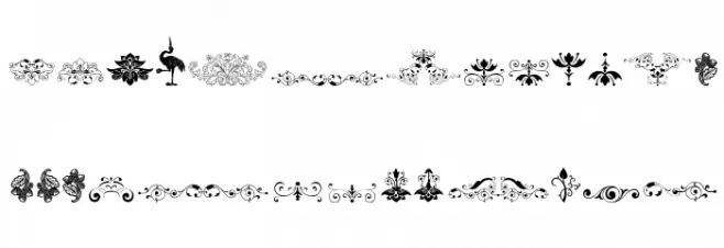 SoftOrnamentsEleven Fonte MAIÚSCULAS