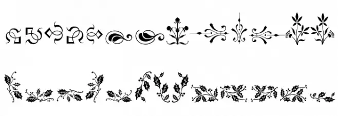 SoftOrnamentsFour Schriftart Groß