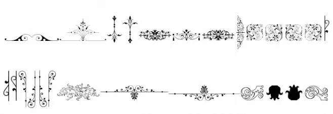 SoftOrnamentsNine Fonte MAIÚSCULAS