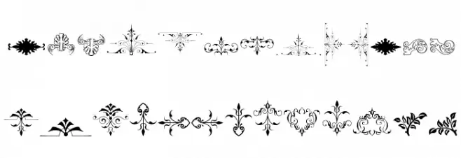 SoftOrnamentsNine Font LOWERCASE
