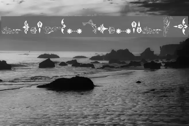 SoftOrnamentsSix Font examples