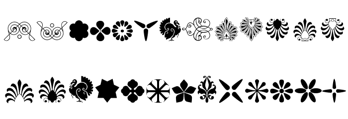 SoftOrnamentsThirteen Font LOWERCASE