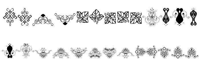 SoftOrnamentsTwelve Font LOWERCASE