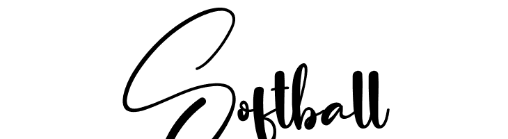 Softball  Frei Schriftart Herunterladen