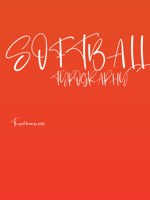 Softball Poster