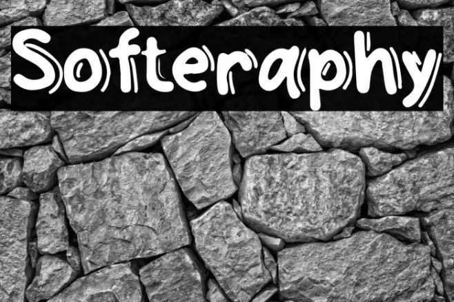 Softeraphy Font examples