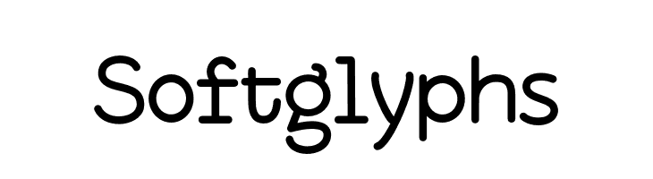 Softglyphs  नि: शुल्क फ़ॉन्ट्स डाउनलोड