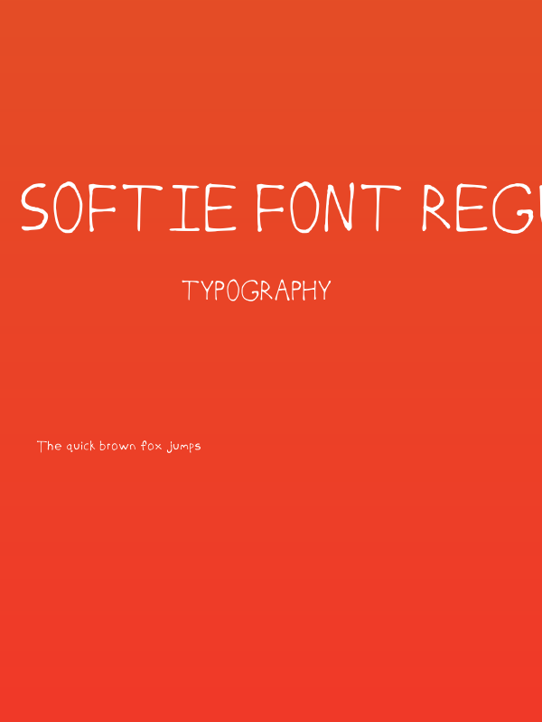 Softie Font Regular Poster