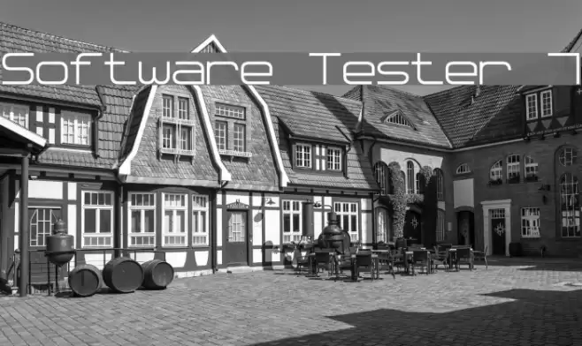 Software Tester 7 Шрифта examples