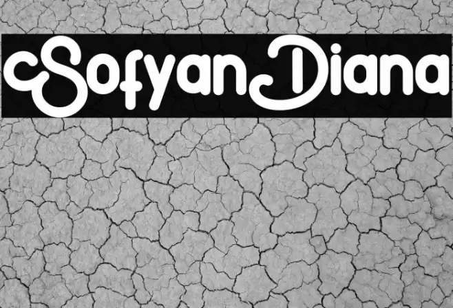 SofyanDiana Font examples