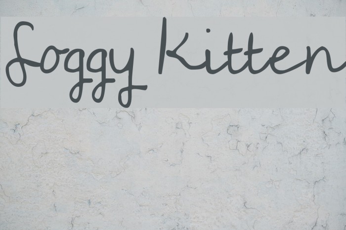 Soggy Kitten Font examples