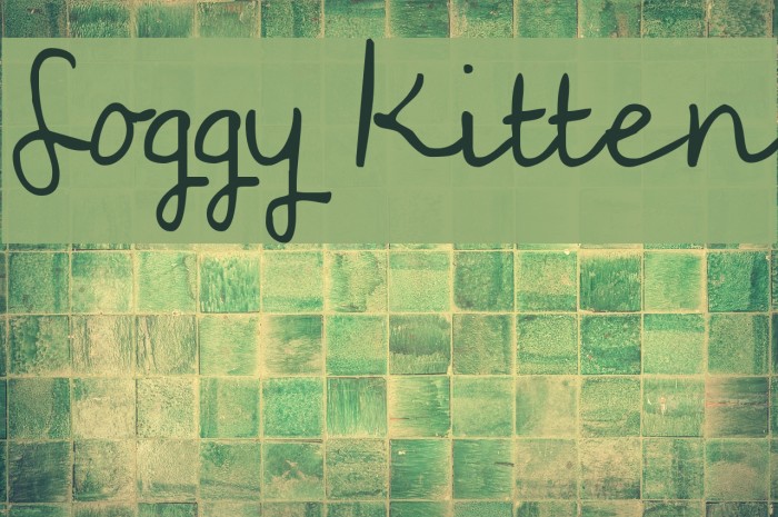 Soggy Kitten Font examples