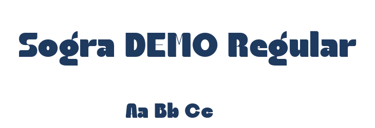 Sogra DEMO Regular Font Preview