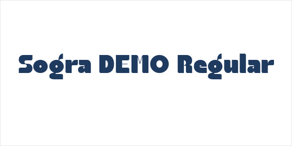 Sogra DEMO Regular Logo