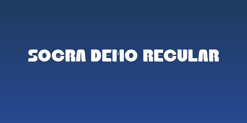 Sogra DEMO Regular Social Header