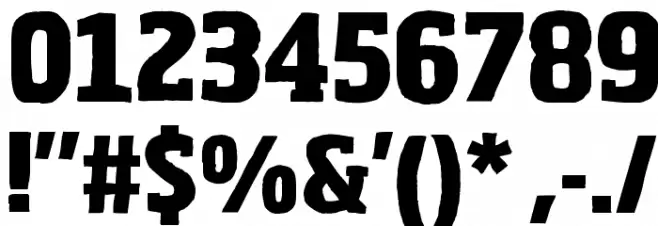 Sohoma ExtraBold Condensed Font OTHER CHARS