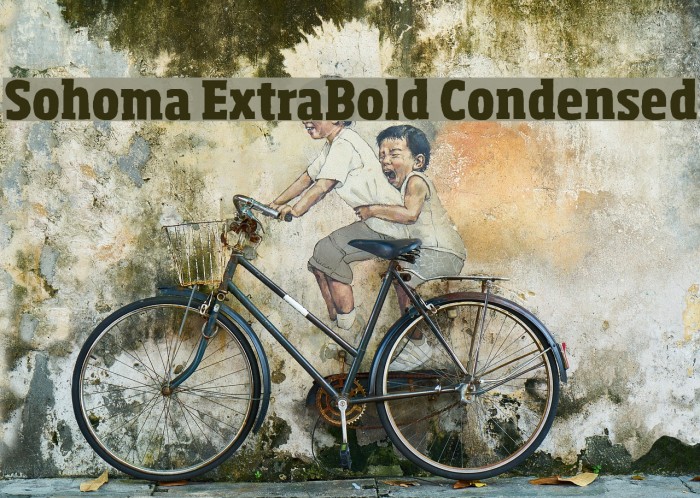 Sohoma ExtraBold Condensed Font examples